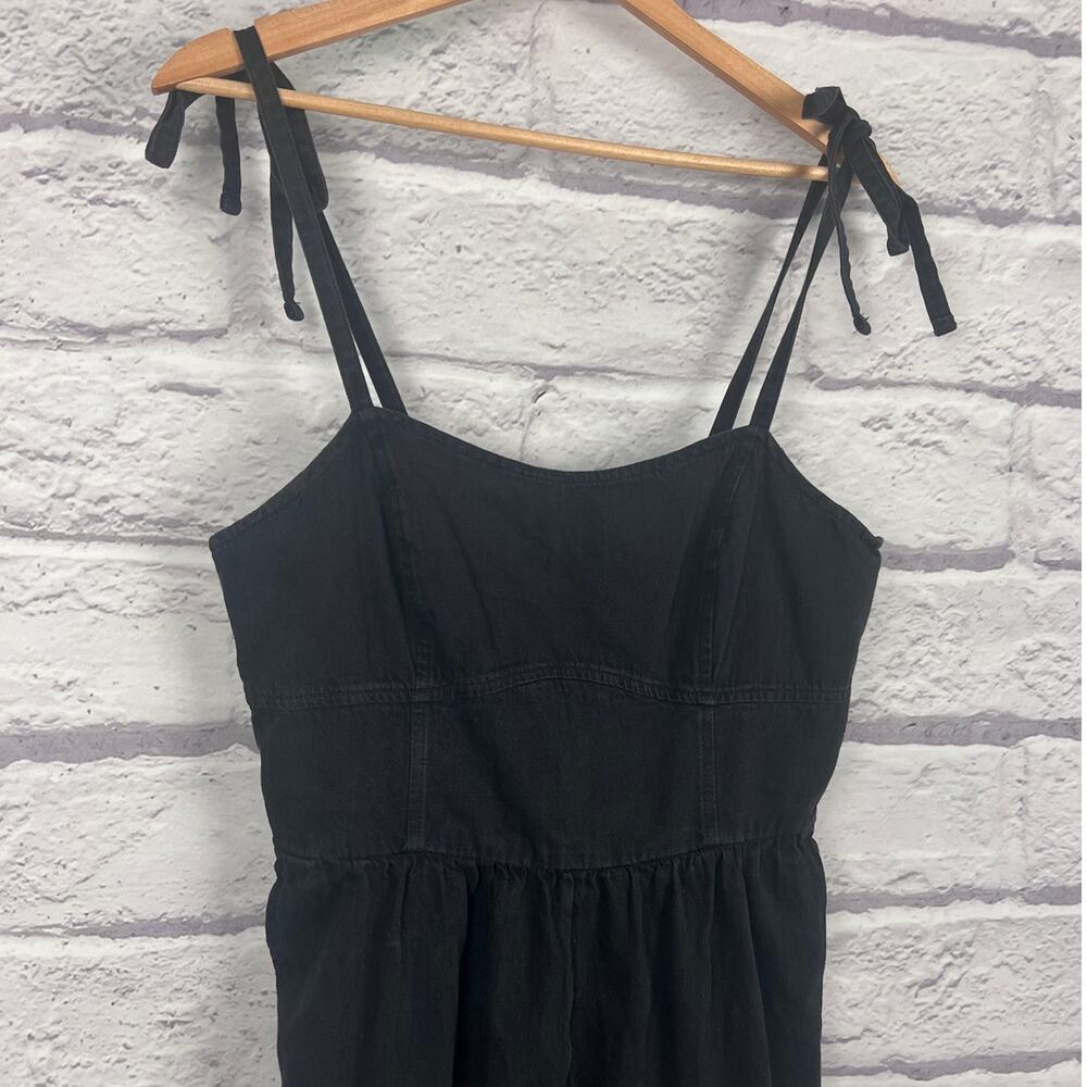 Old Navy Womens M Minimalist Staple Y2K Whimsigoth Smocked Wide Leg Jumpsuit - Picture 5 of 13